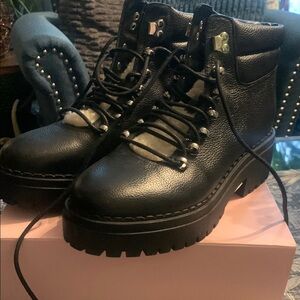 Marc Fisher Black Leather Women's Boots